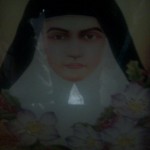 St Alphonsa pic in glass