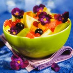 Fruit Salad with Violets 
